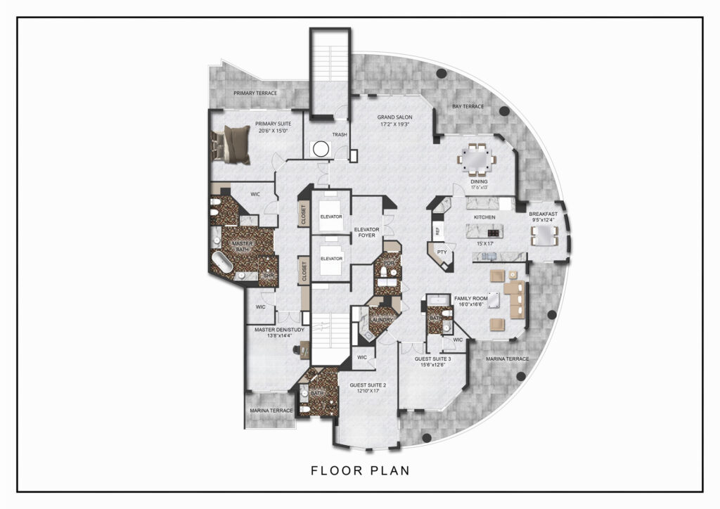 Floor Plan Beau Ciel 1203